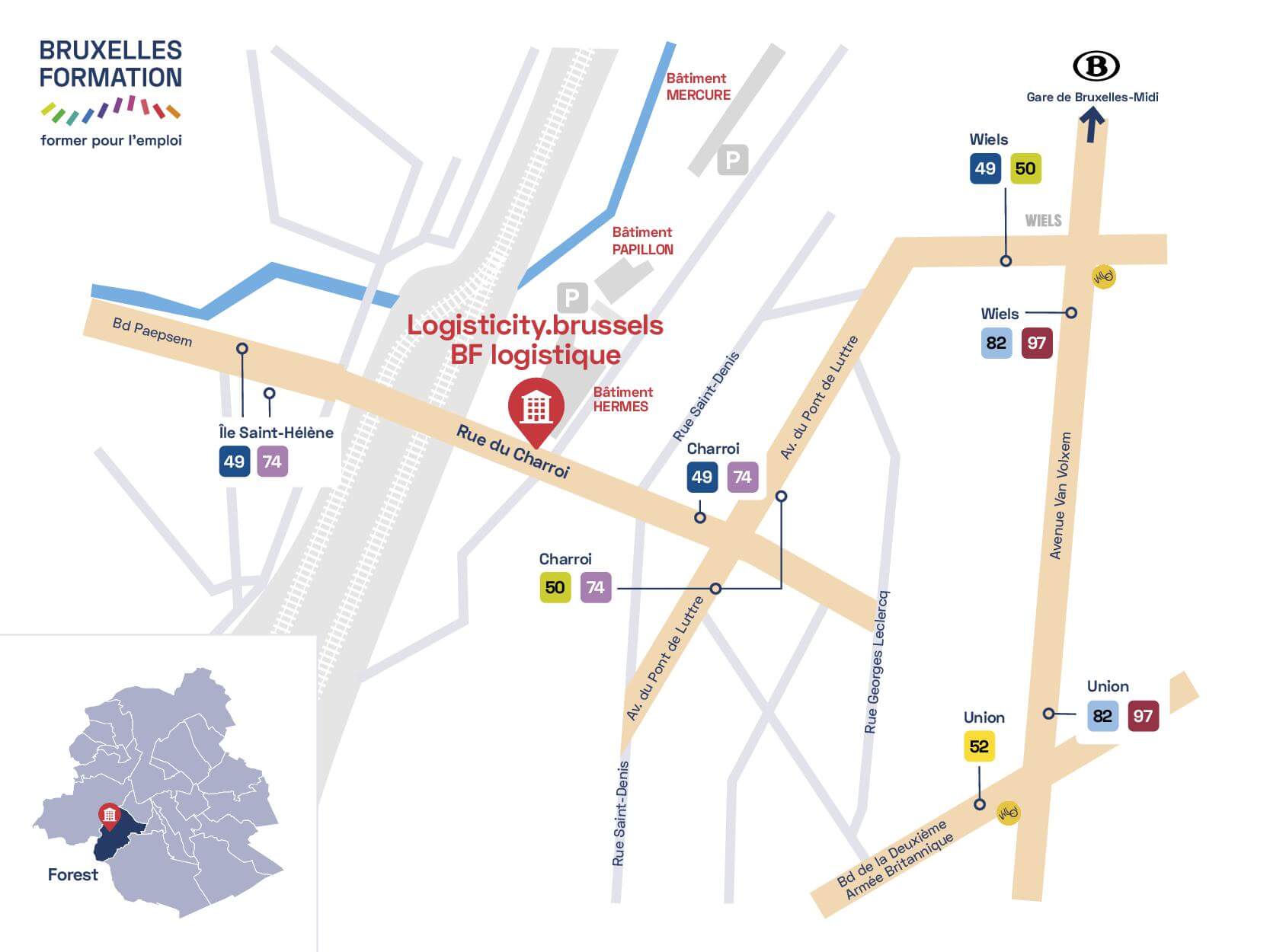 BF logistique - map