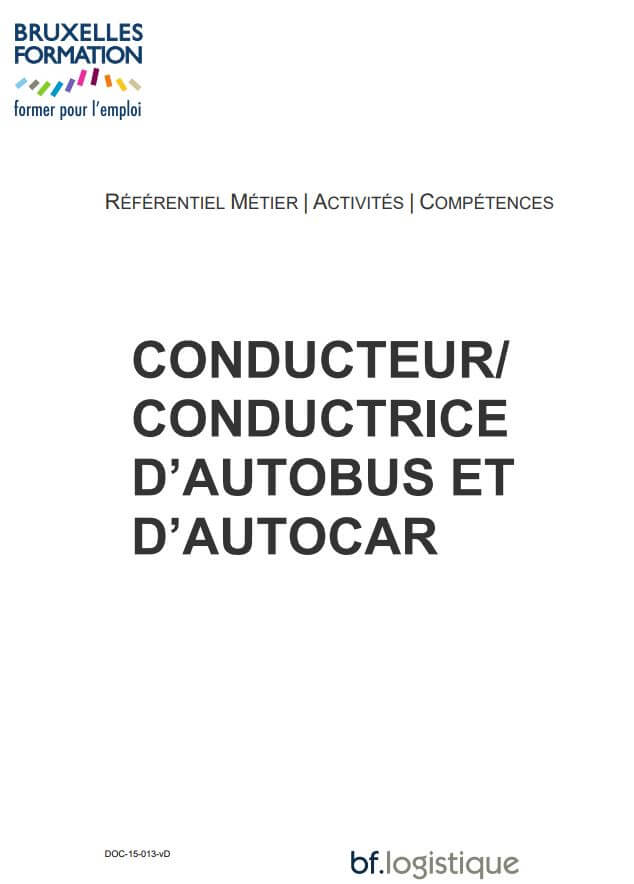Référentiel métier activités compétences conducteur d’autobus